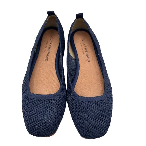 Lucky Brand Women's Blue Daneric Slip On Ballet Flat Size 6.5M - Picture 2 of 8